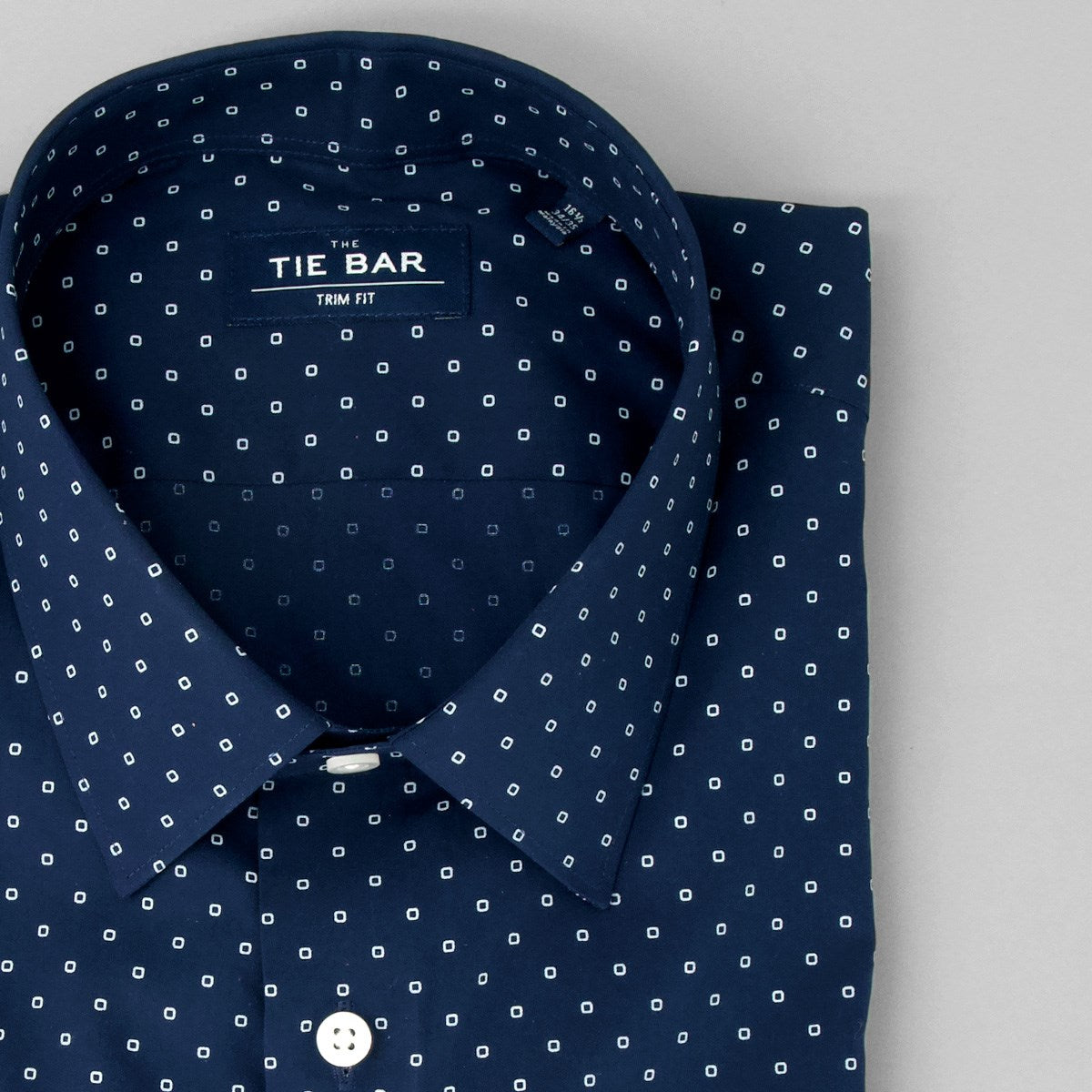 Printed Dot Navy Dress Shirt | Men's ...